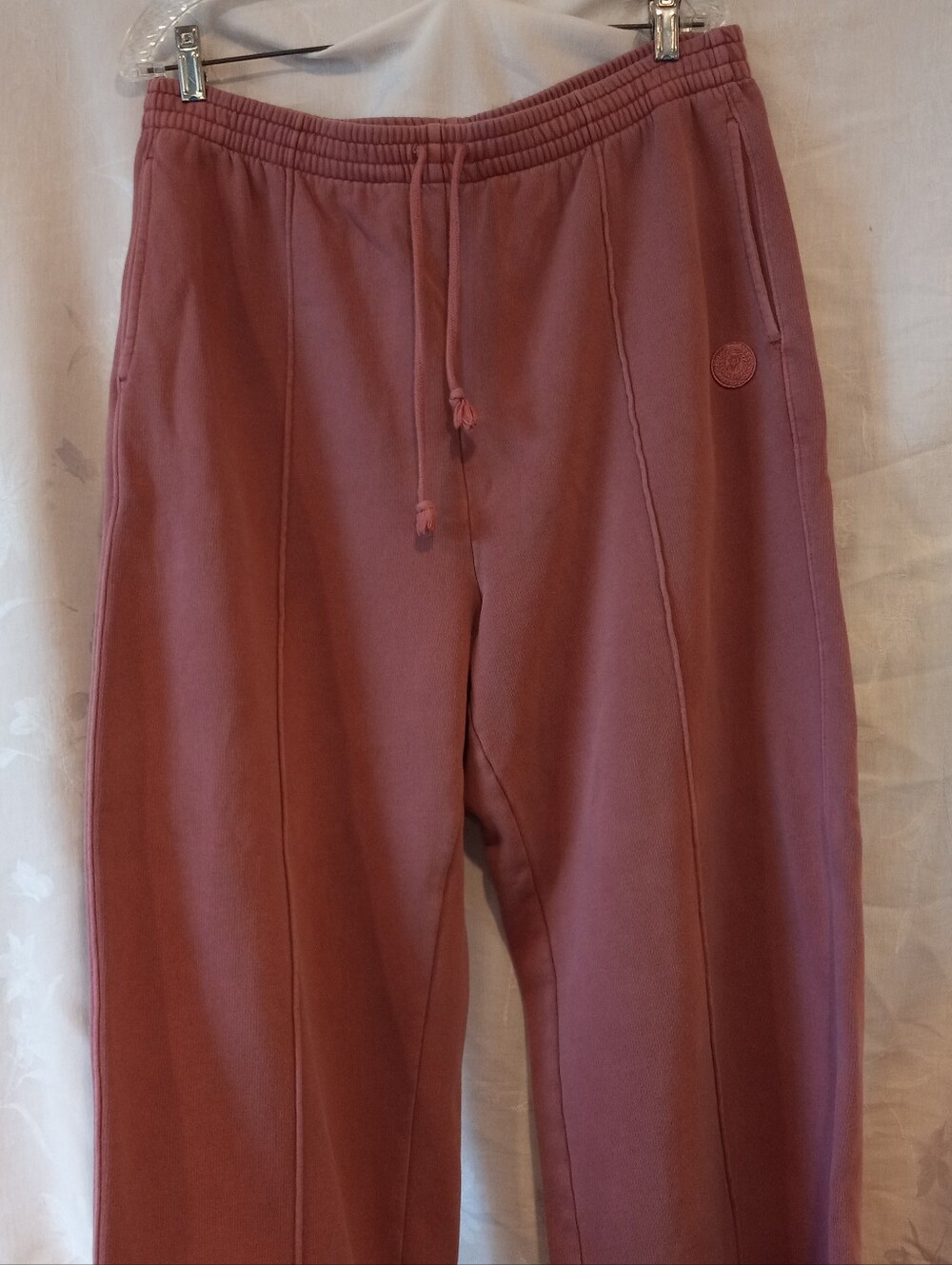 Victoria Secret PINK Rose Casual Drawstring Sweatpants XL Wide Leg Tall